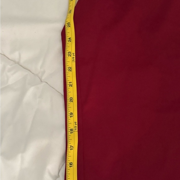 Chic Soul Deep Red Wide Leg Faux Silk Pajama Pants, Sz 2X - Picture 3 of 5